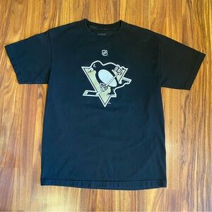 Pittsburgh Penguins Pascal Dupuis (#9) Reebok Black Crew Neck T-Shirt